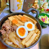 名古屋風( ´∀｀ )新玉葱と角麸のおつまみ肉豆腐